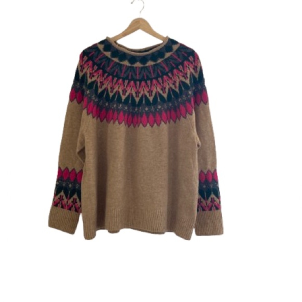 Cece Multicolor Patterned Sweater - image 1